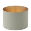Windlicht Chennai coolgrey-goldfarben mittel