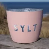 Windlicht im exklusiven Sylt Design Rosa Mittel
