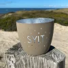 Windlicht im exklusiven Sylt Design Konfetti Beige Mittel