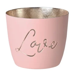 Windlicht Madras Love blush-goldfarben mittel