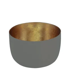 Windlicht Madras sandstone-goldfarben klein