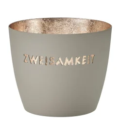 Windlicht Madras Zweisamkeit flannel-goldfarben mittel